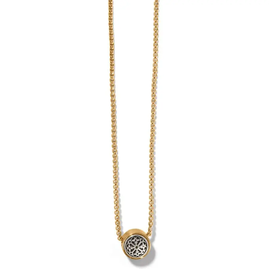 Ferrara Two Tone Luce Mini Pendant Necklace 1
