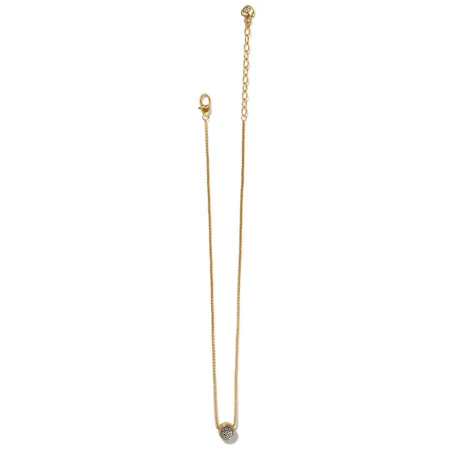 Ferrara Two Tone Luce Mini Pendant Necklace 2