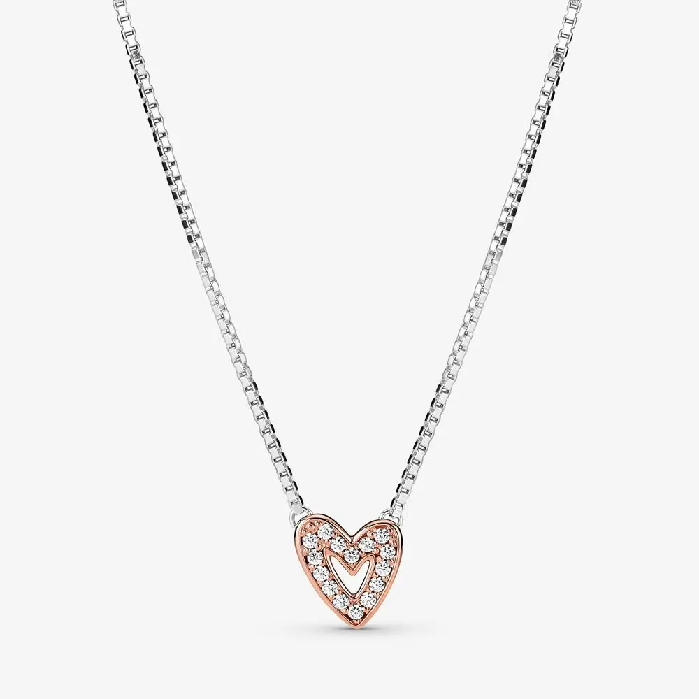 Sparkling Freehand Heart Necklace 1