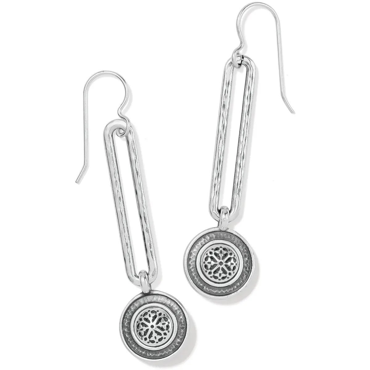 Ferrara Disc French Wire Earrings 1