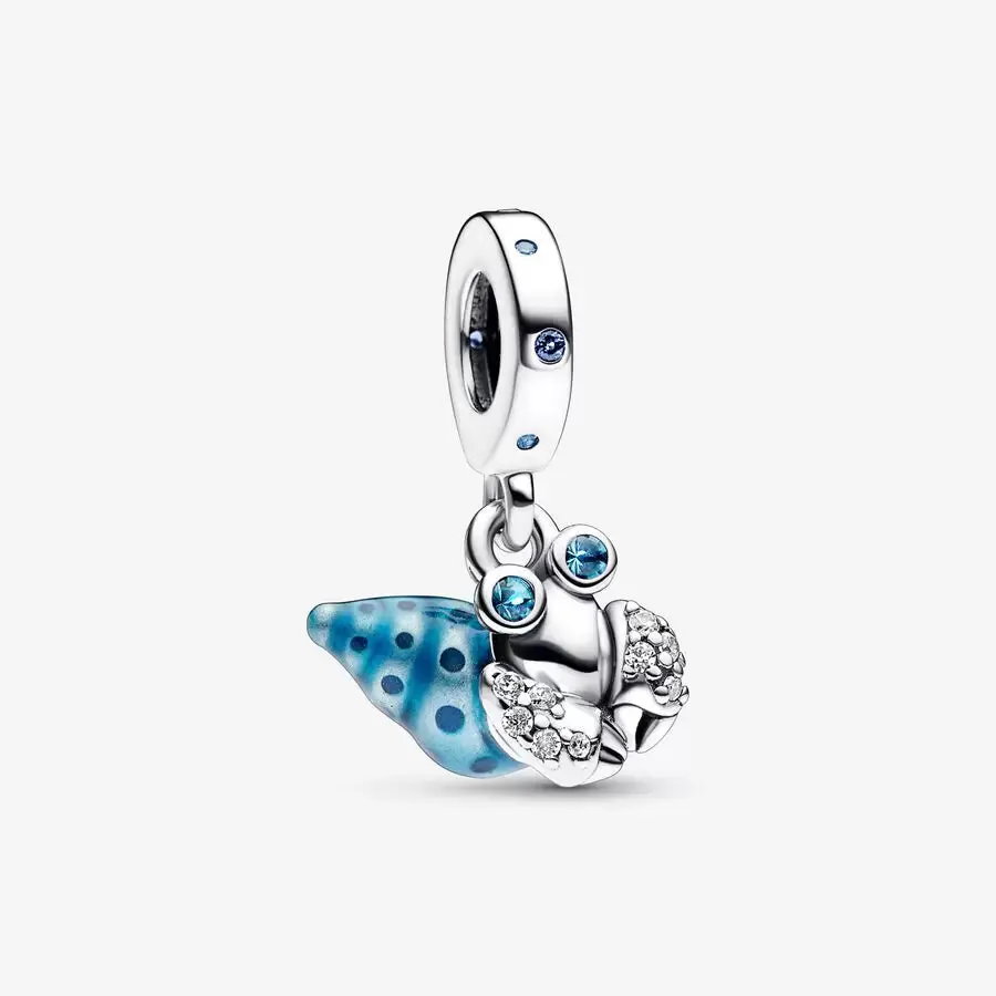 Glow-In-The-Dark Hermit Crab Dangle Charm 1