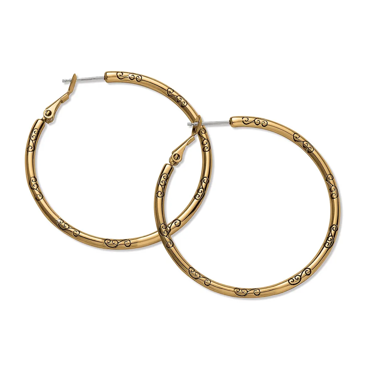 Large Hoop Charm Earrings 1