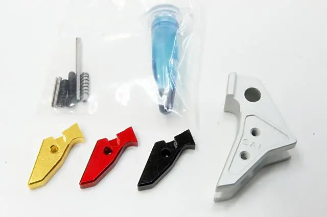 Guns Modify S-Type Flat 6061 Aluminum Adjustable Trigger For Tm G-Series 1