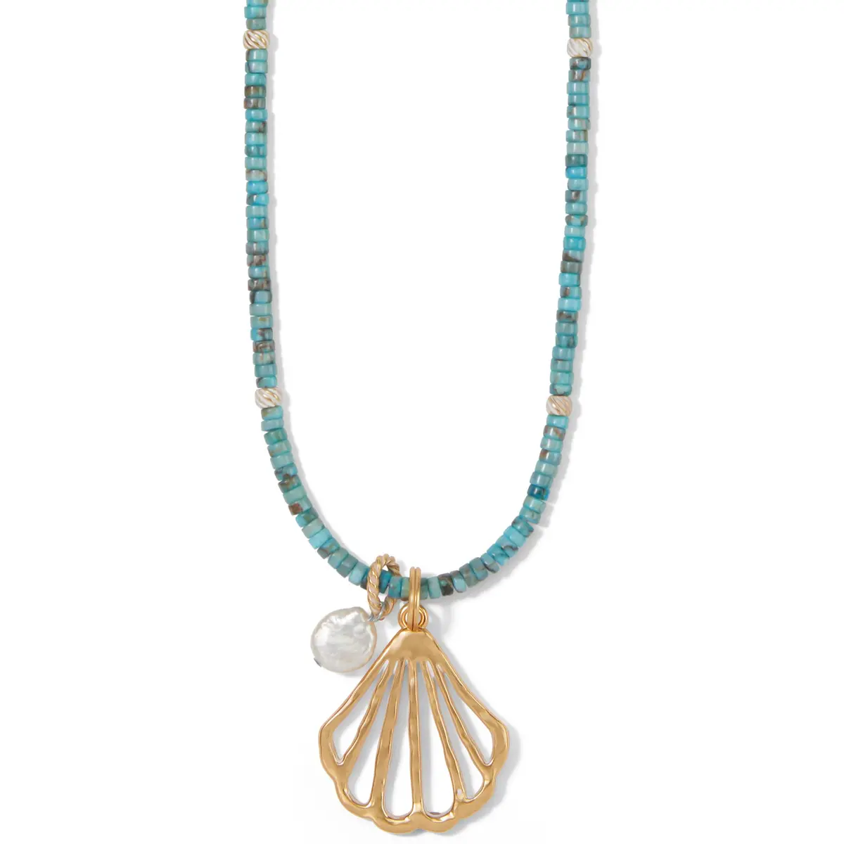 Calypso Shell Heishi Necklace 1