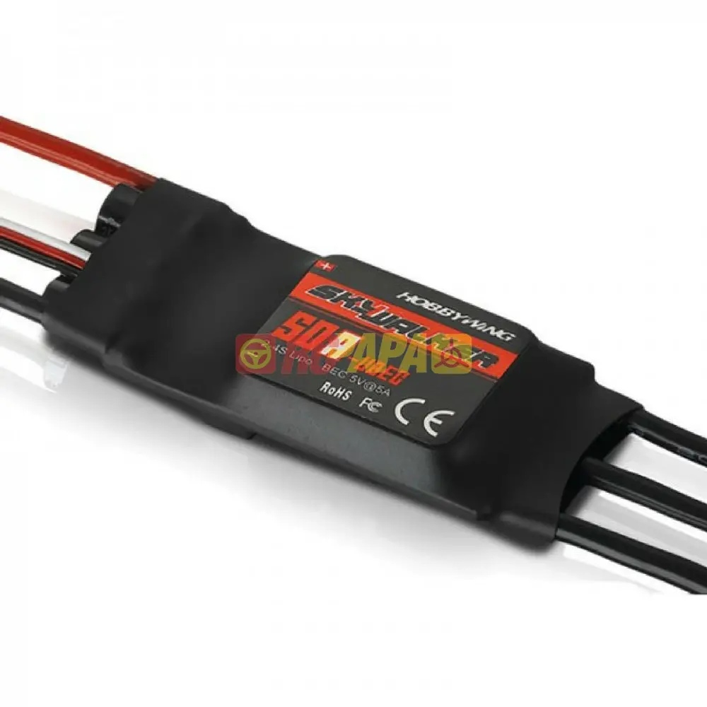 Hobbywing Skywalker 50A 2-4S Brushless Esc (With 5V@5A Bec) 1