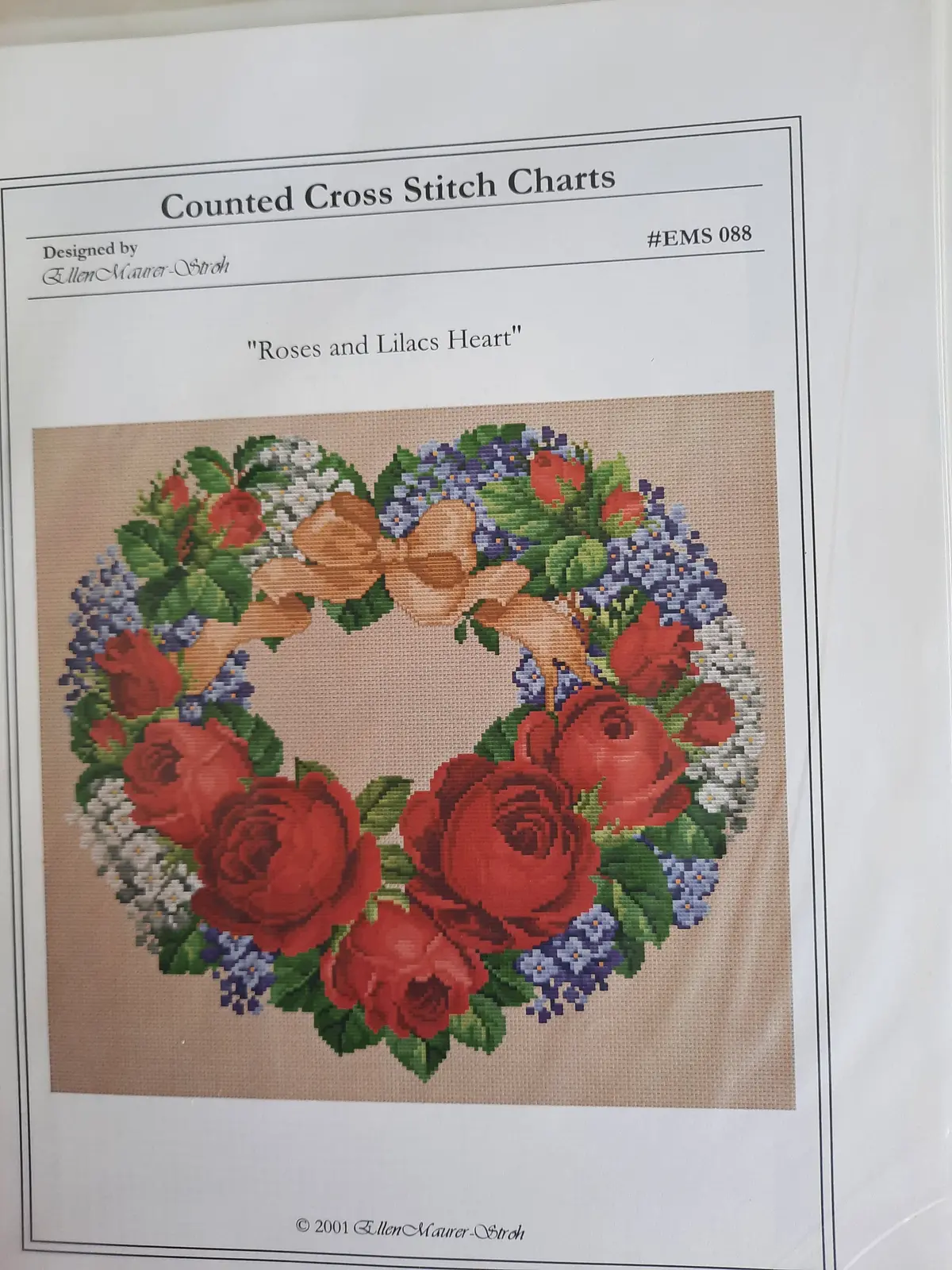 Roses And Lilacs Heart 1