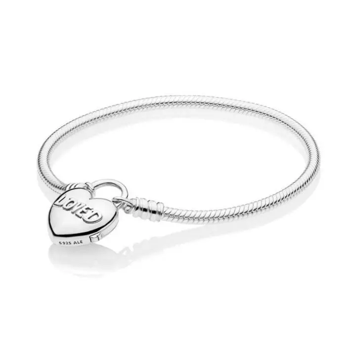 Smooth You Are Loved Padlock Bracelet 1