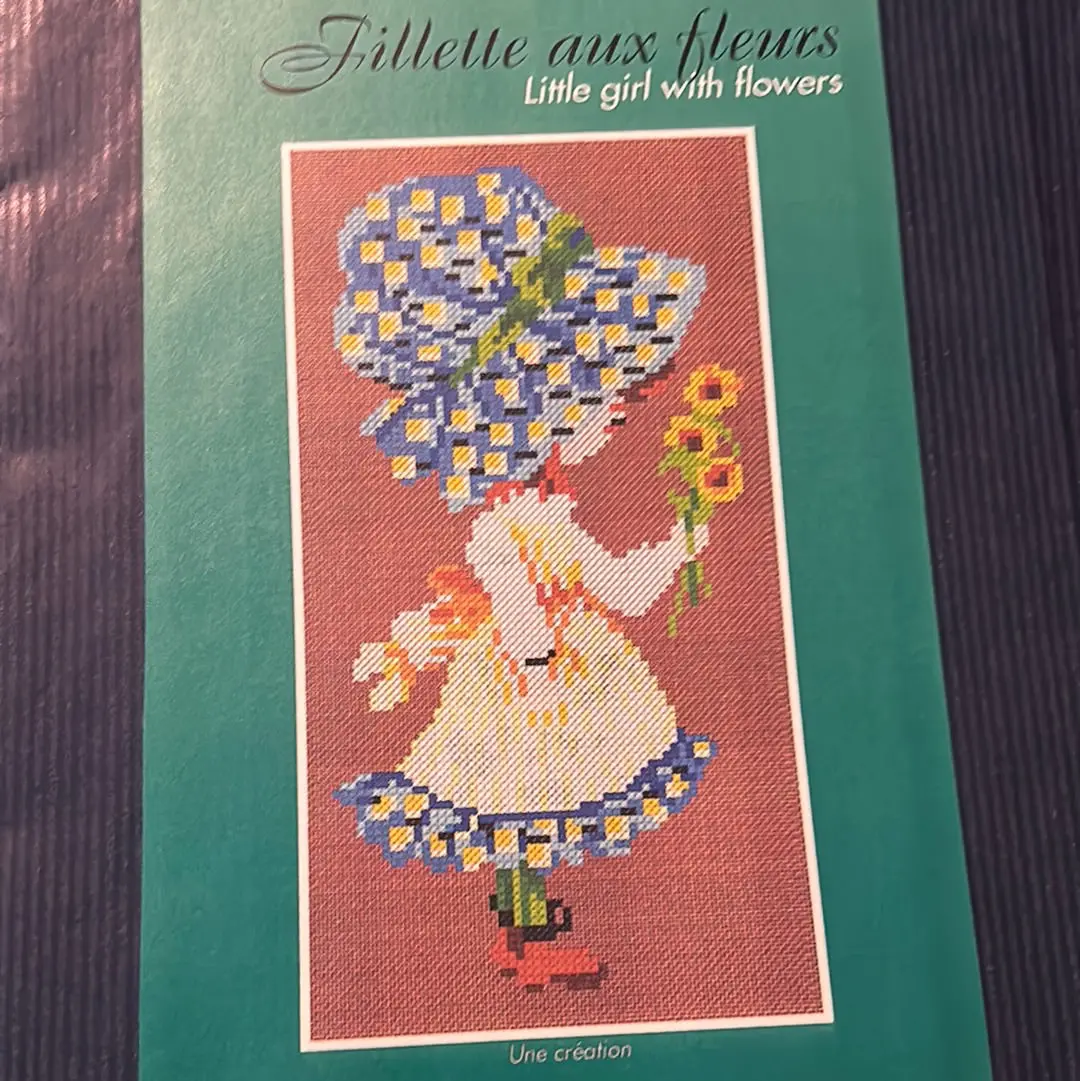 Little Girl With Flowers 1