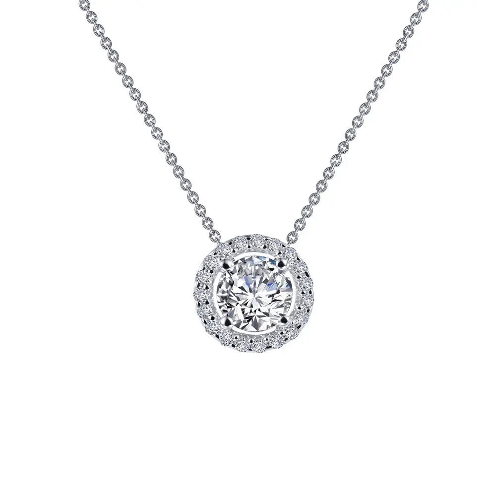 Lafonn Round Halo Necklace 1