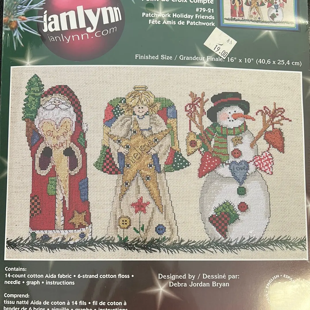 Patchwork Holiday Friends Kit By Janlyn 1
