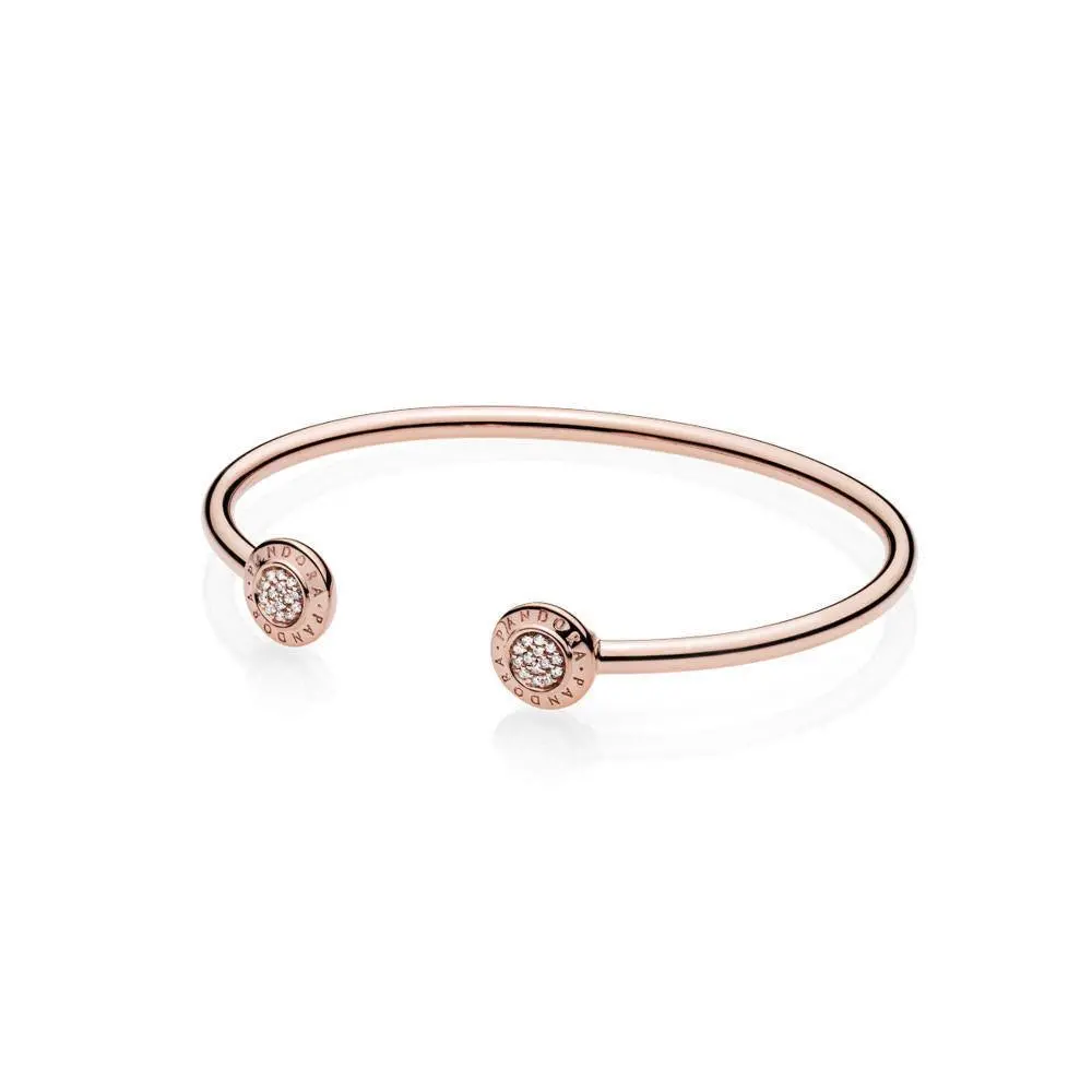 Pandora Signature Open Bangle Rose 1