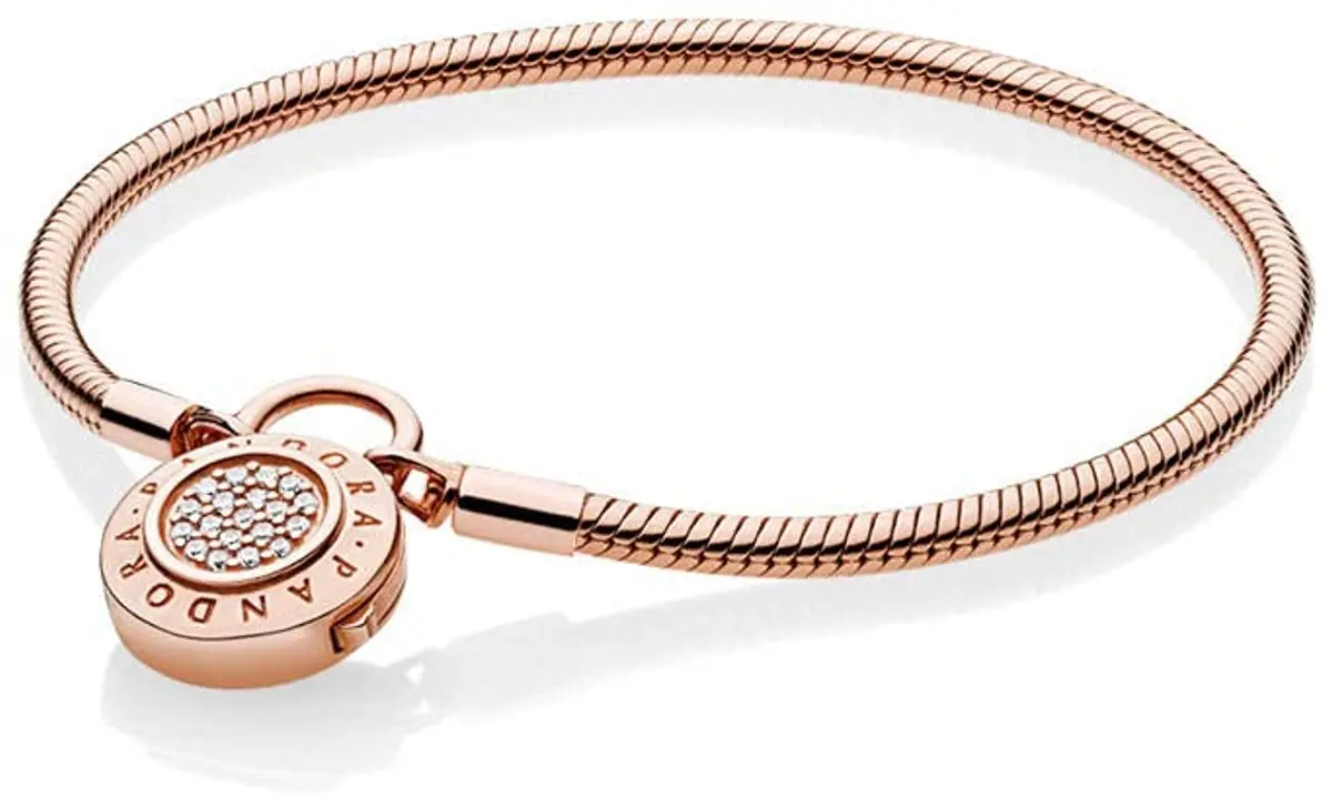 Smooth Rose Signature Padlock Bracelet 1