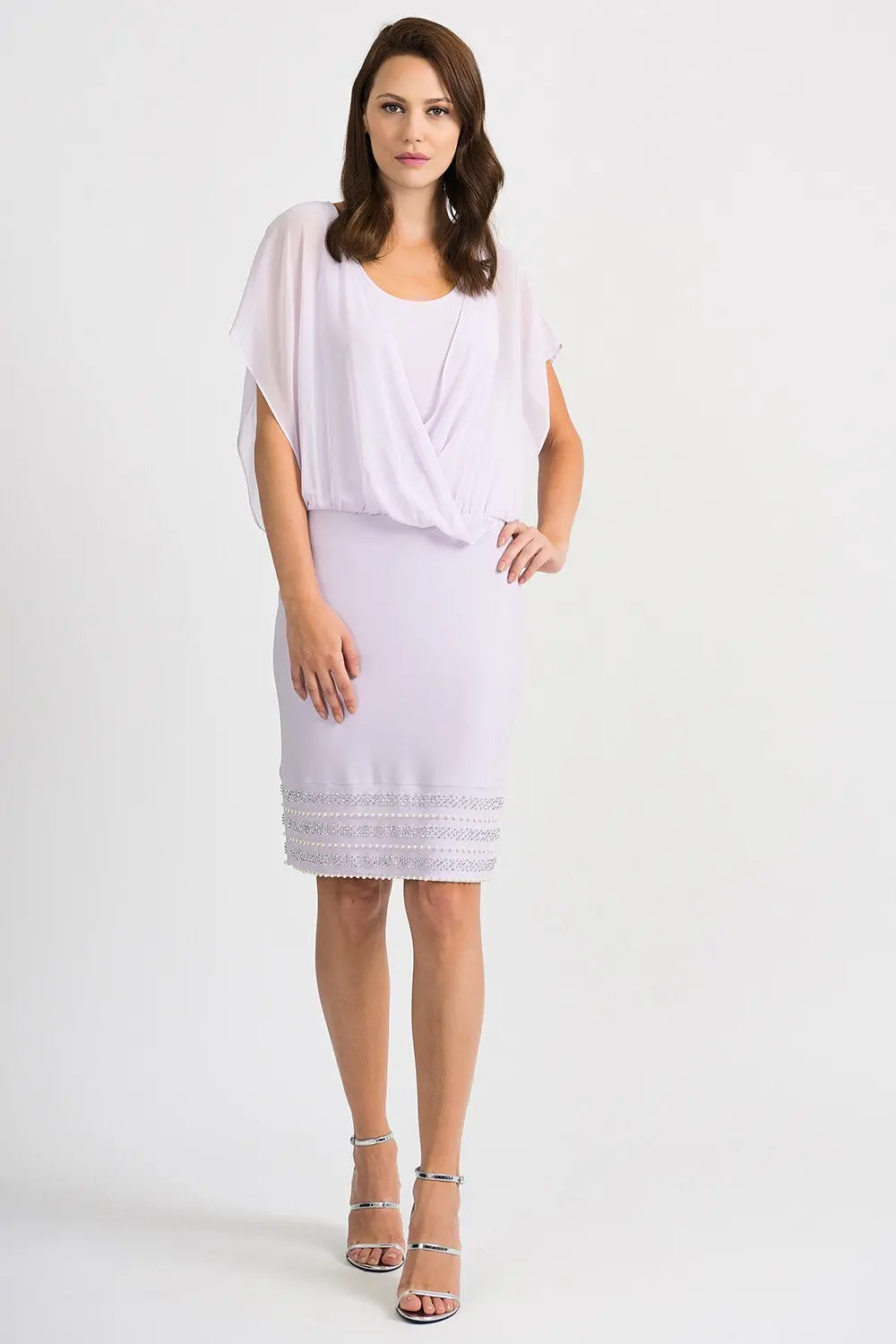 Joseph Ribkoff Lavender Fog Dress 1