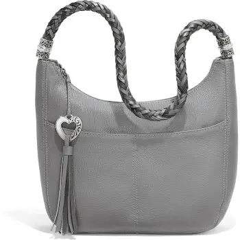 Barbados Ziptop Hobo | Dove Gray 1