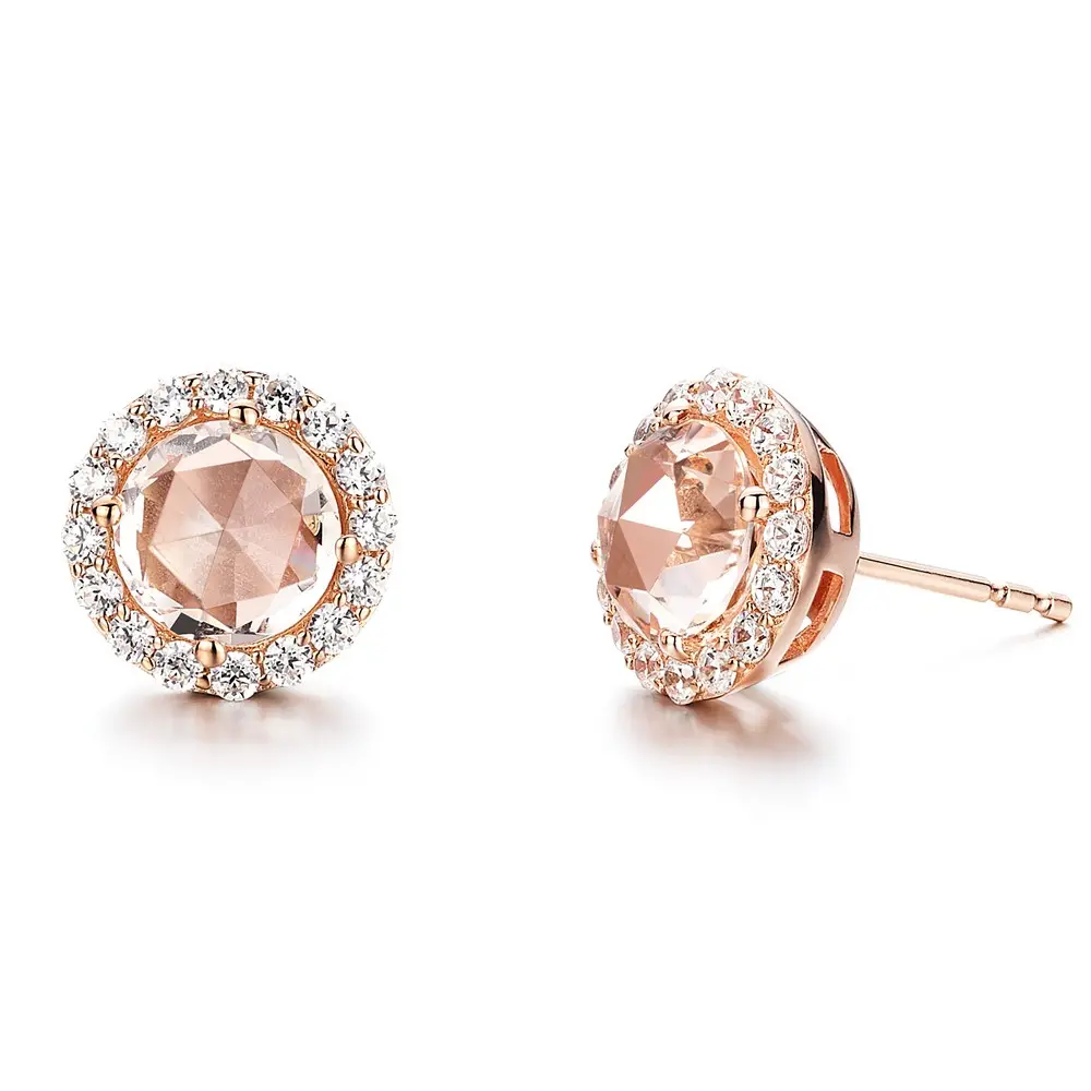 Lafonn Rose-Cut Halo Stud Earring 1