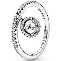 Dangling Round Sparkle Ring 1
