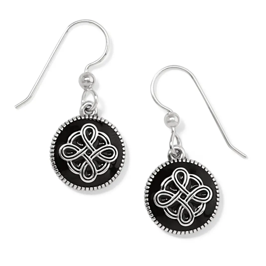Interlok Noir French Wire Earrings 1
