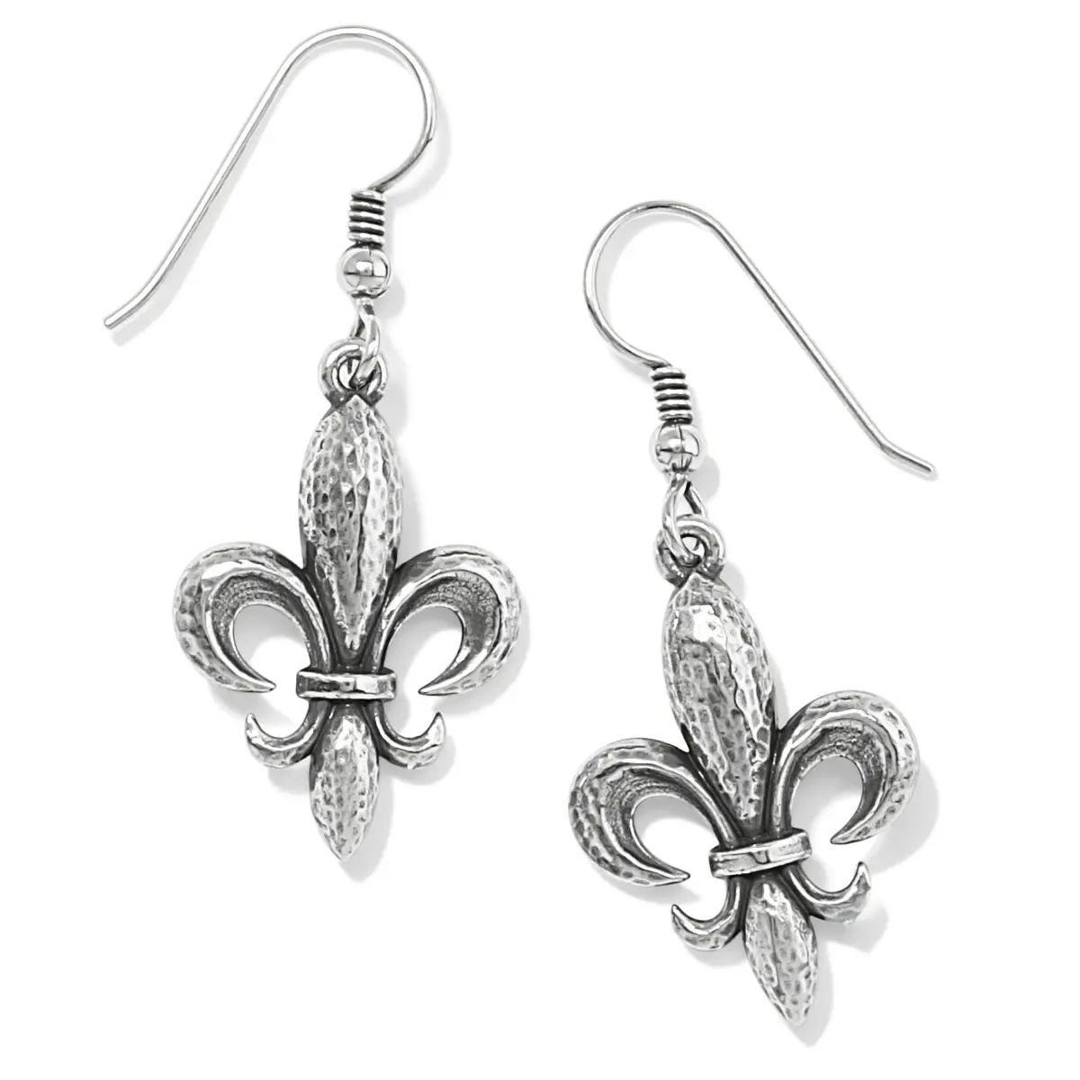 Ferrara Fleur De Lis French Wire Earrings 1