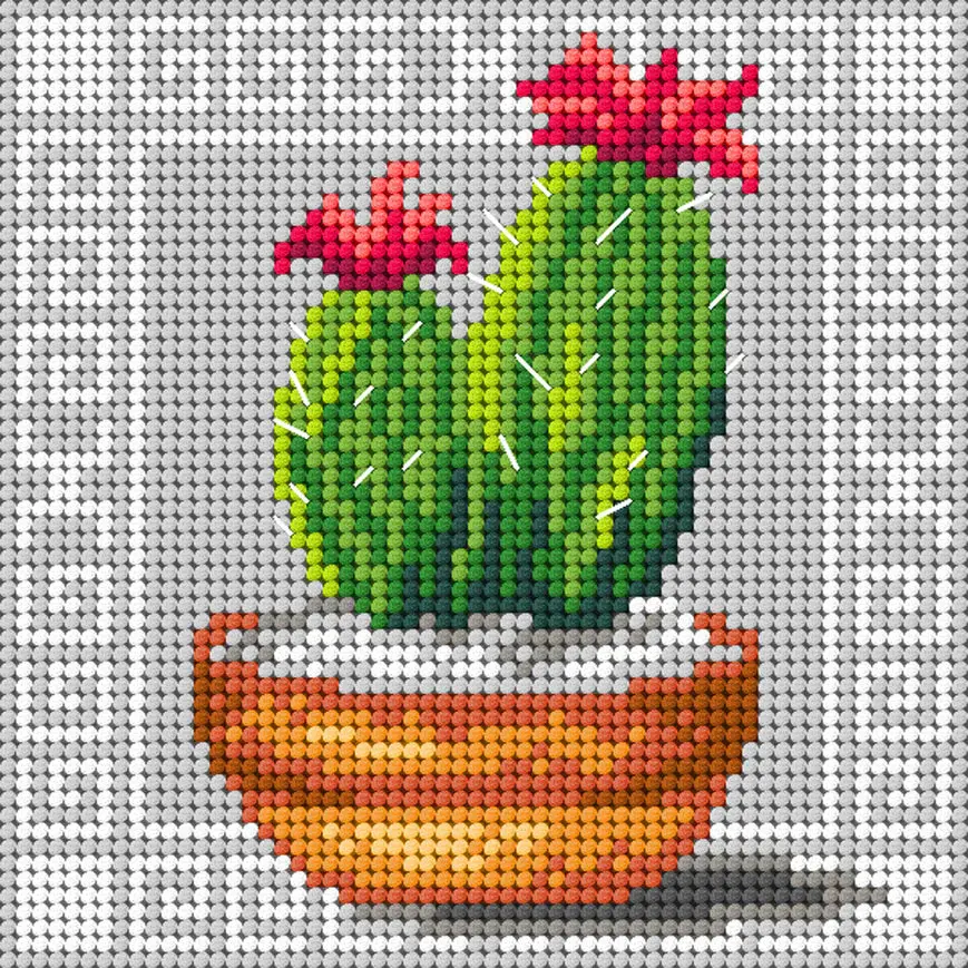 Succulent Needlepoint Canvas 1