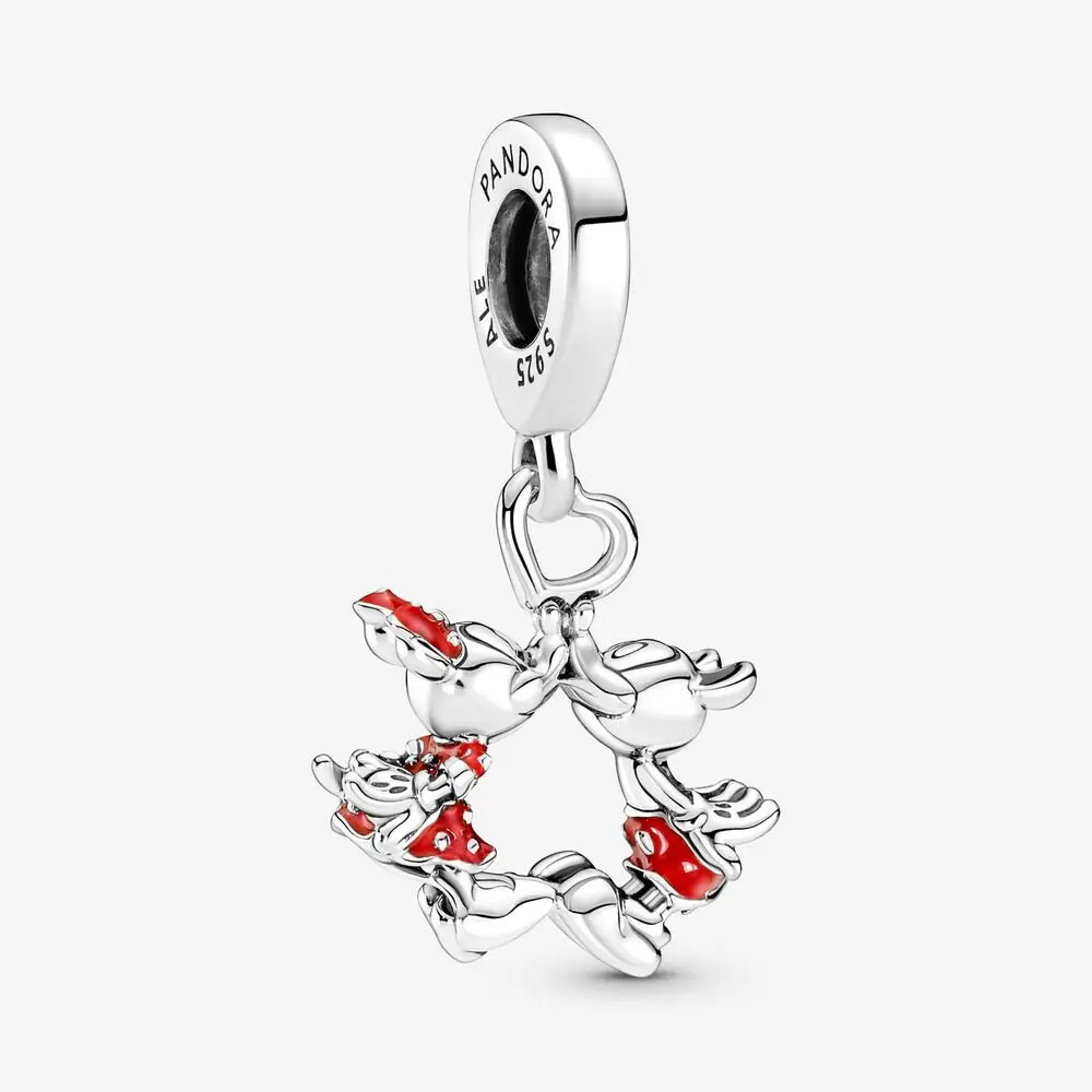 Disney Mickey & Minnie Mouse Kissing Dangle Charm 1