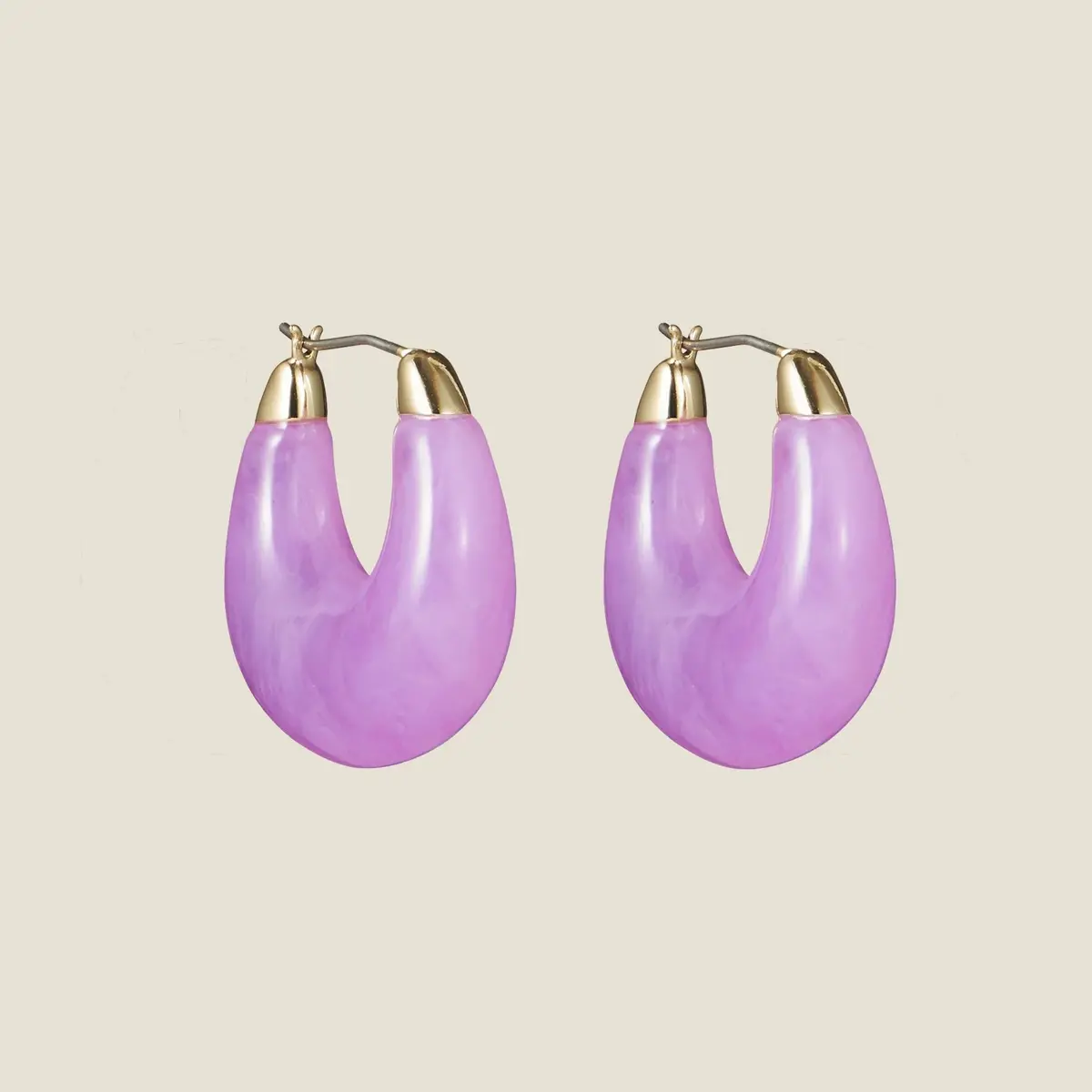 Chunky Acrylic Hoop | Lilac 1