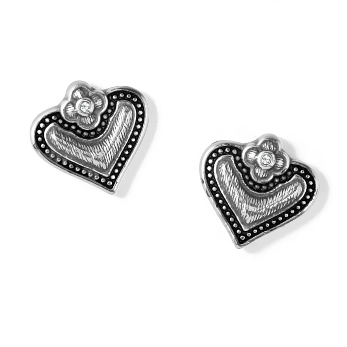 Luna Heart Mini Post Earrings 1