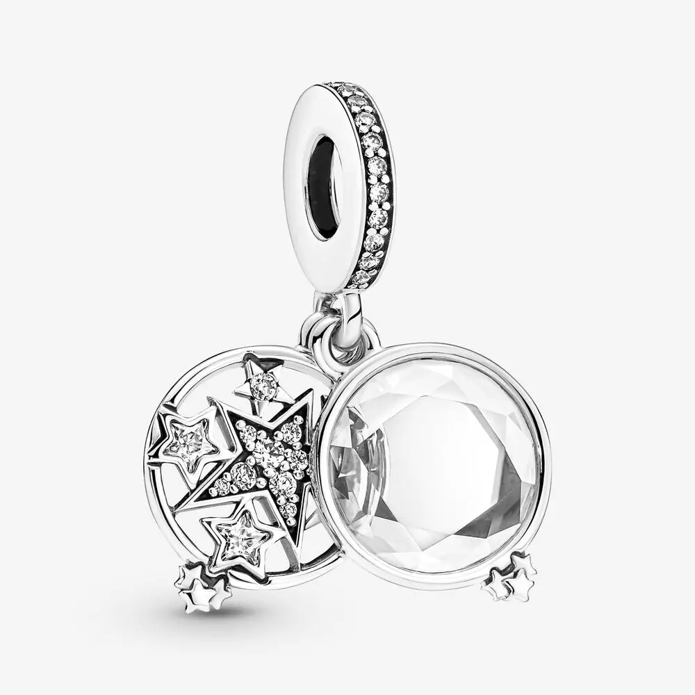 Magnified Star Double Dangle Charm 1