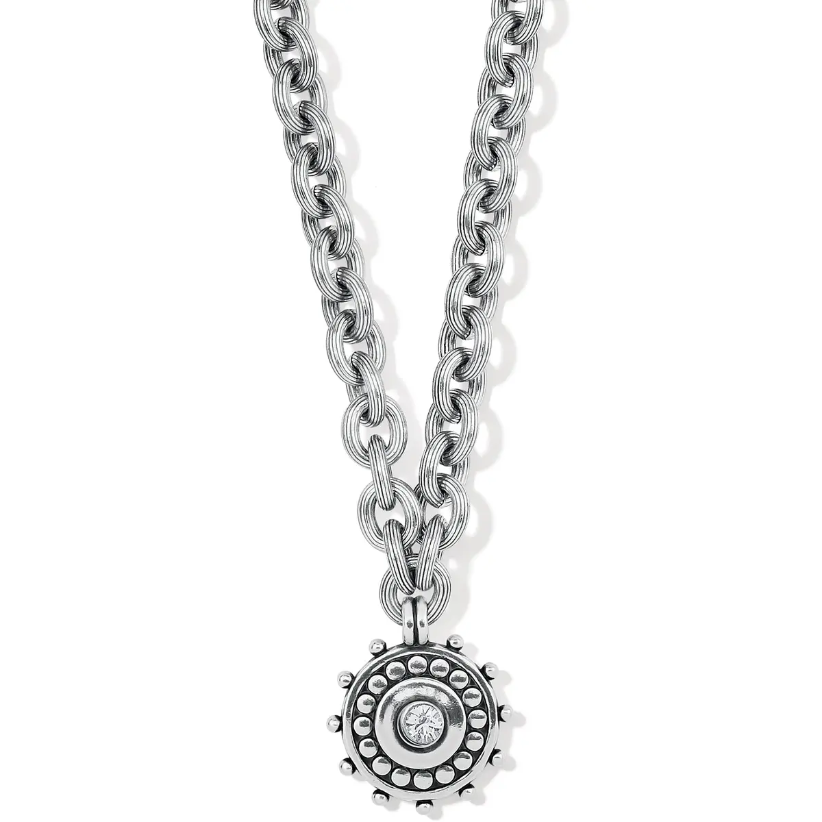 Pebble Dot Medali Reversible Collar Necklace 1