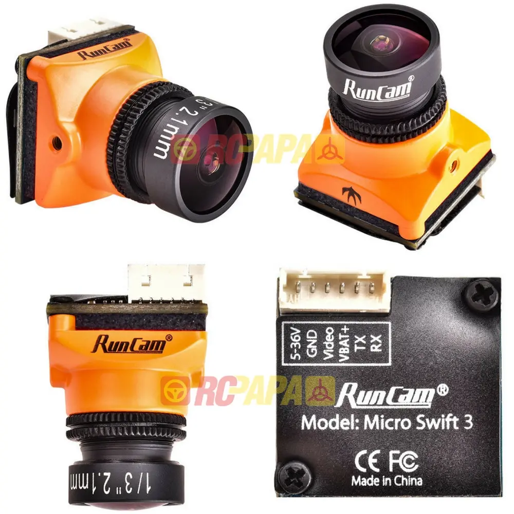Runcam Micro Swift 3 Fpv Camera (2.1Mm Lens, Ir-Blocked) 1