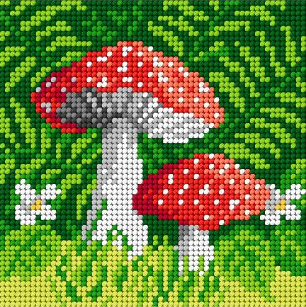Mushrooms Needlepoint Canvas 1