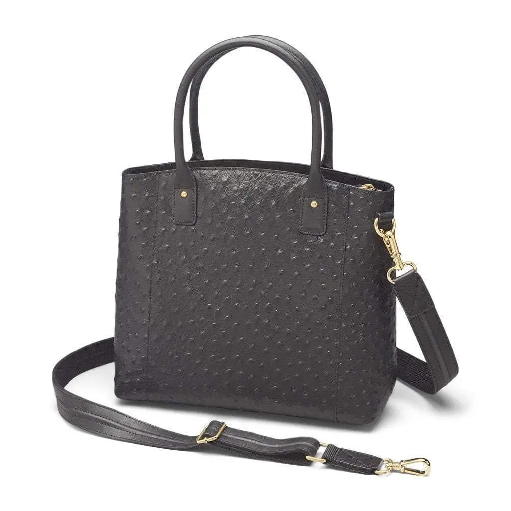 Ostrich Pattern Concealed-Carry Town Tote 1