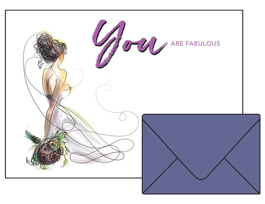 Flat Notecards - You Are Fabulous 1