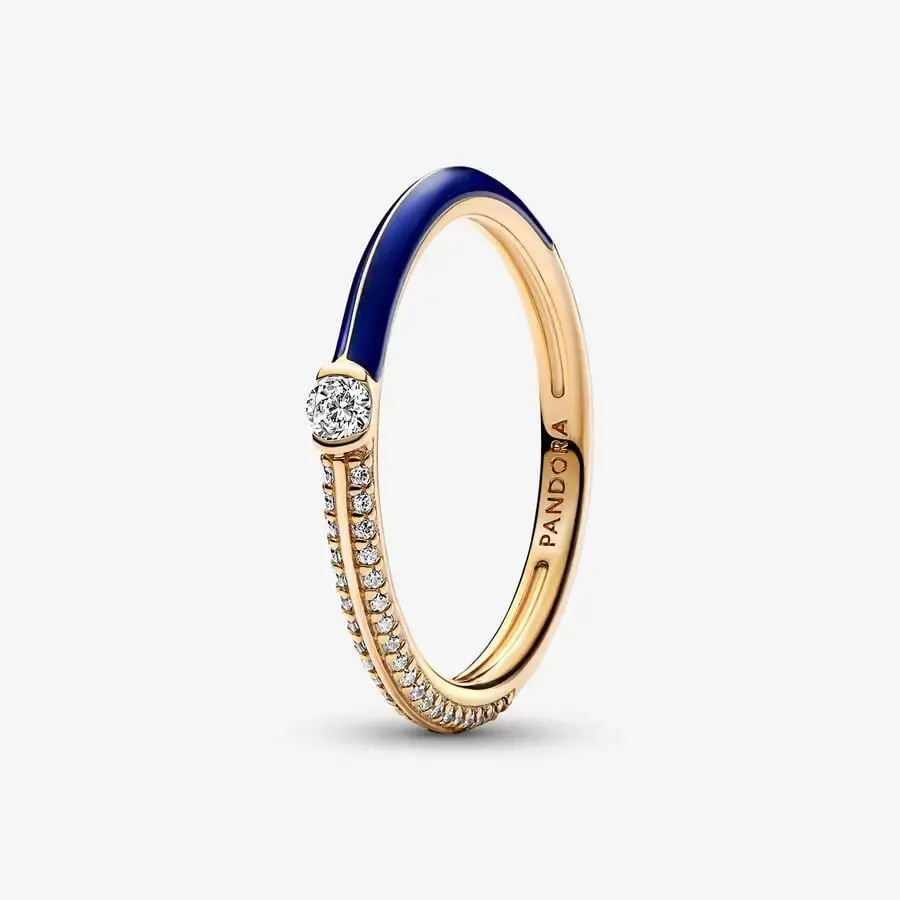 Pandora Me Pavé & Blue Dual Ring 1