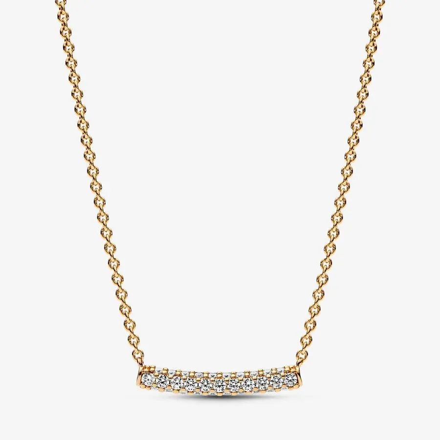 Pandora Timeless Pavé Single-Row Bar Collier Necklace 1