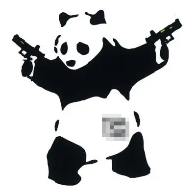 S-Style "Akimbo Panda" 3" Die Cut Sticker 1