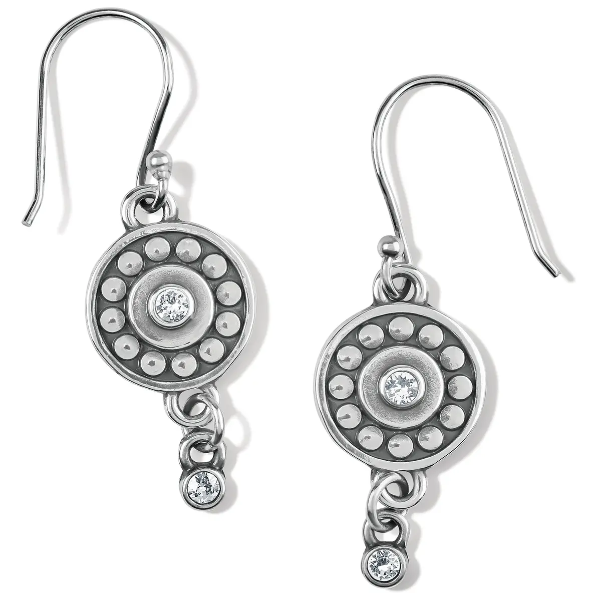Pebble Dot Medali Reversible French Wire Earrings 1