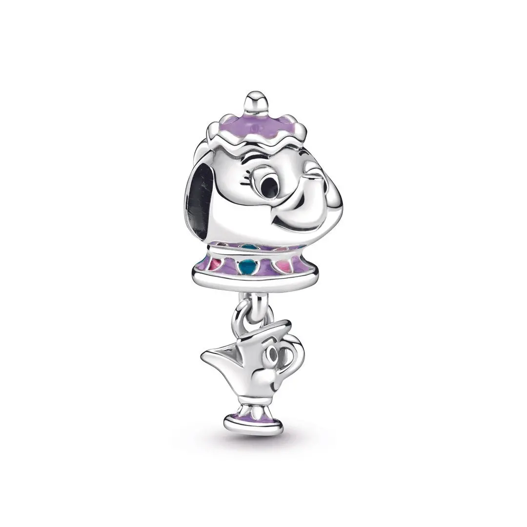 Disney Beauty And The Beast Mrs. Potts And Chip Dangle Charm 1
