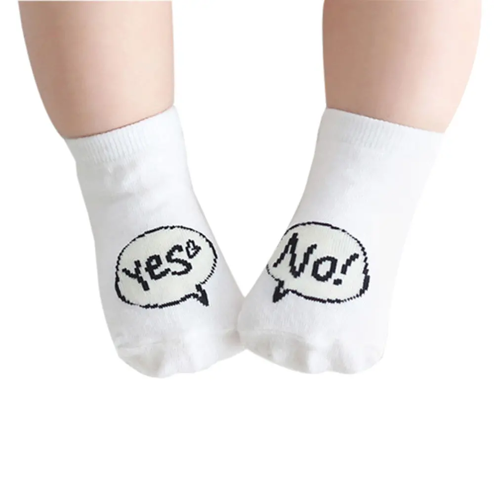 Baby Sock Letter Cute Infant Socks Newborn Cotton Boys Girls Toddler Anti-Slip Socks Drop Shipping 1
