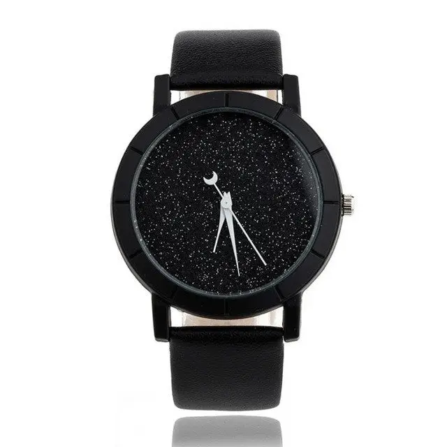 2017 New Fashion Women Men Quartz-Watch Pu Leather Simply Desgin Wrist Watches For Lovers Womens Watches Male Clock 1