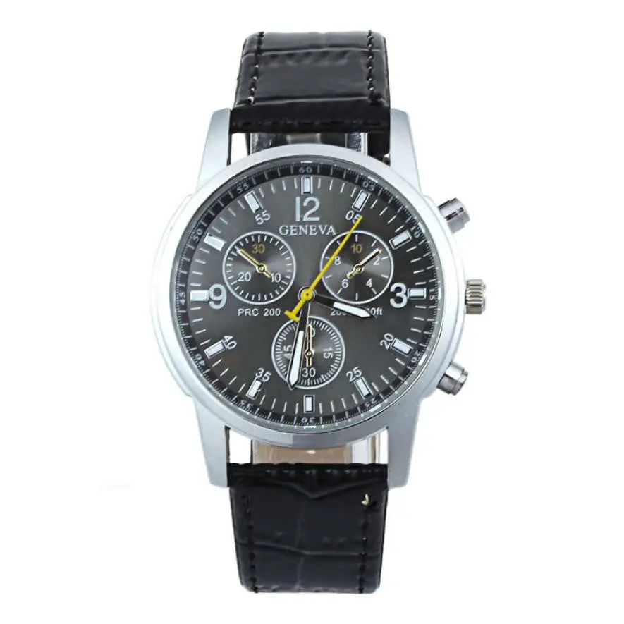 Men Quartz Wrist Watches Mens Fashon Business Style Pu Leahter Wristwatch For Men Watches Relogio Male Relojes Clock Male &22 1