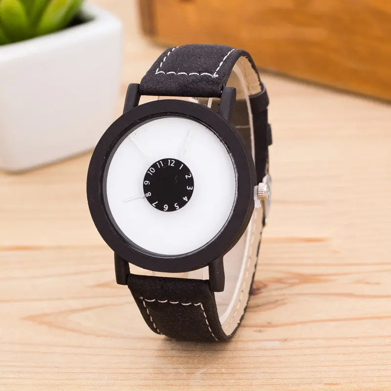 Relojs 2017 Fashion Women Clock Faux Leather Strap Quartz Watch Women's Wristwatches Hours Montre Femme 1