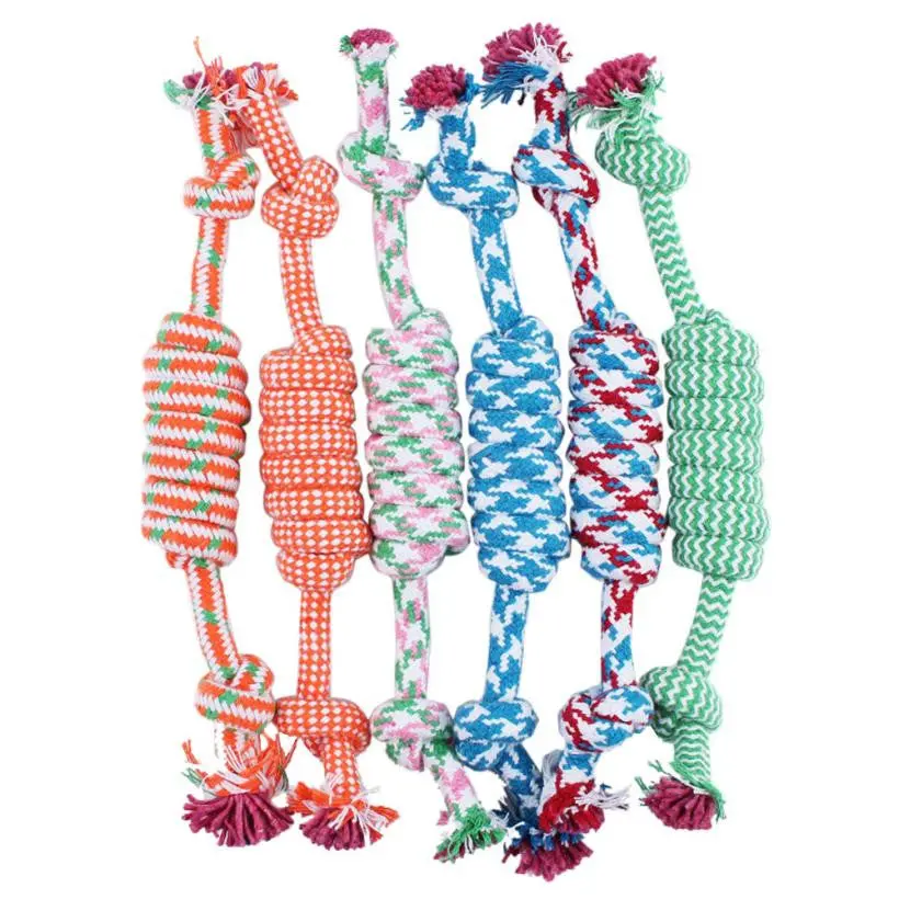 Hot Sale Pet Toys For Dog Funny Chew Knot Cotton Bone Rope Puppy Dog Toy Pets Dogs Pet Supplies For Small Dogs For Puppys #303 1