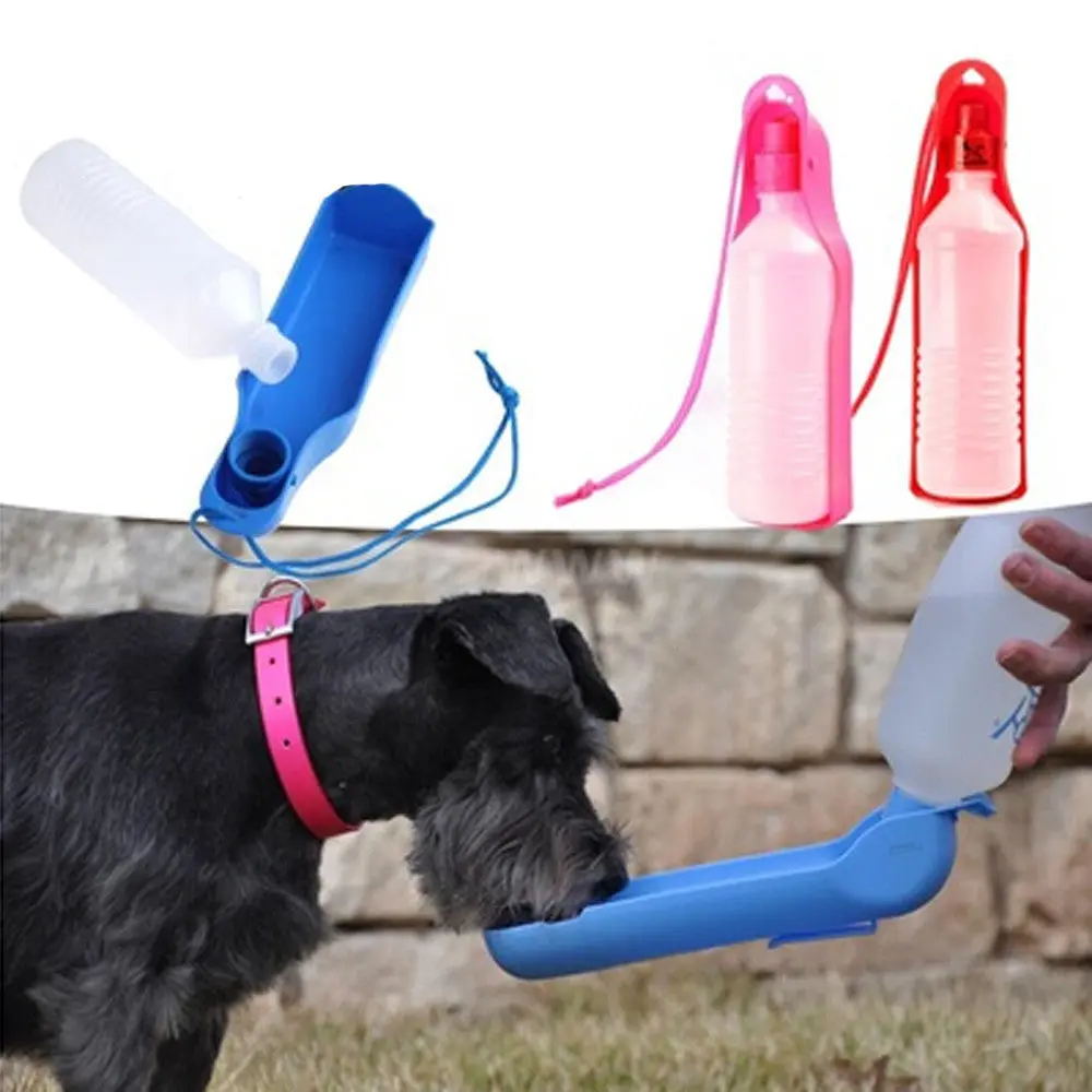 Water Dog Cat Feeding Bottle Travel Portable Automatic Dispenser Products For Dogs Mascotas 1