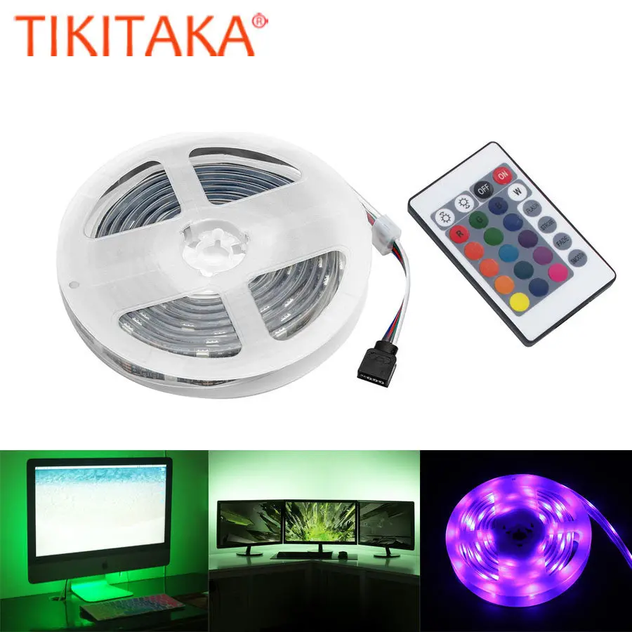 Led Strip Light Dc5v 60Leds/M Flexible Led Lamp Rgb Tv Background Lighting Led Controller Night Light For Indoor Nightlight 1