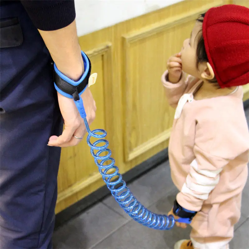 Adjustable Kids Safety Harness Child Wrist Leash Anti-Lost Link Children Belt Walking Assistant Baby Walker Wristband 1.5M/2.5M 1