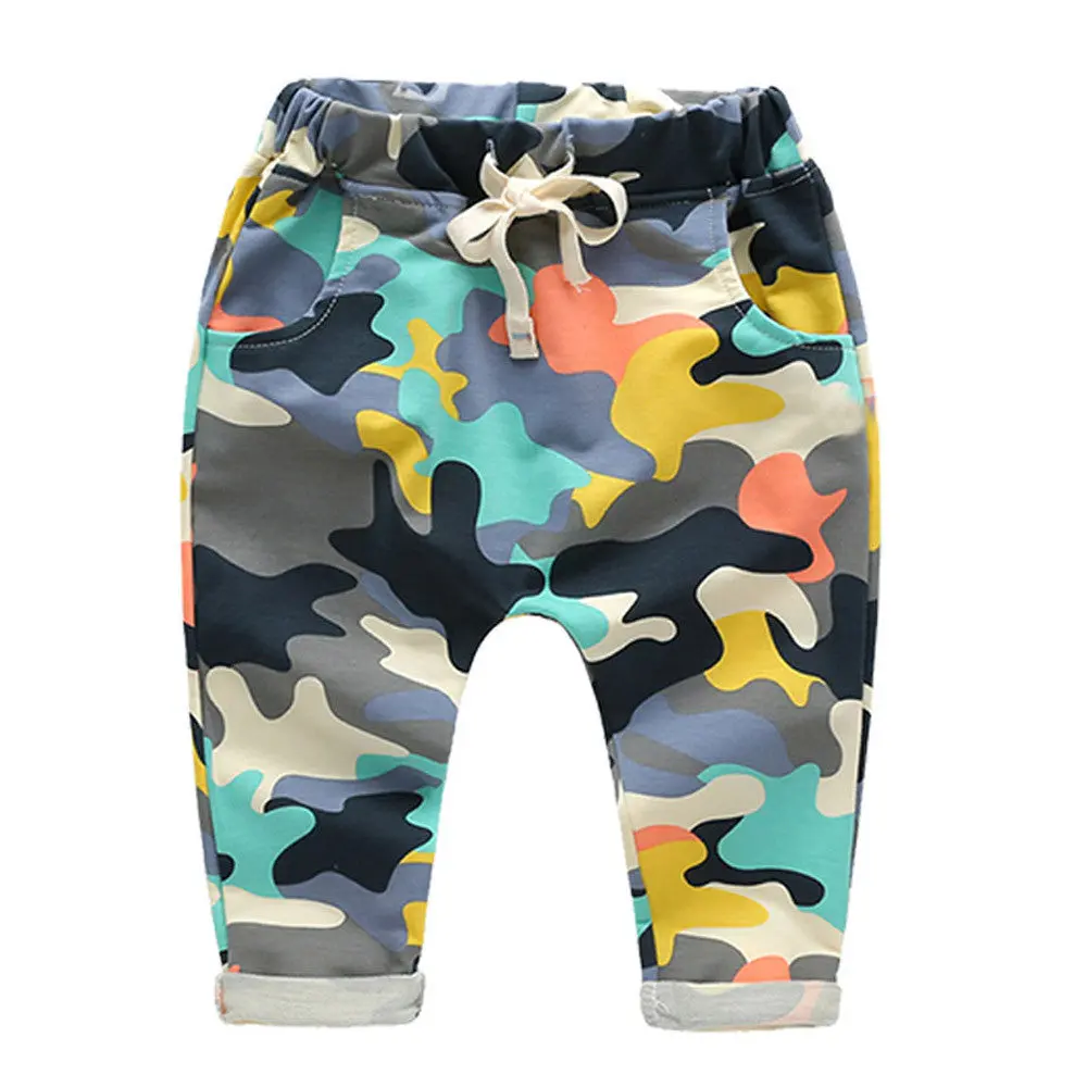 Toddler Kids Girls Boys Pants  Camouflage Print Baby Girls Boys Baby Harem Pants Drop Shipping 1