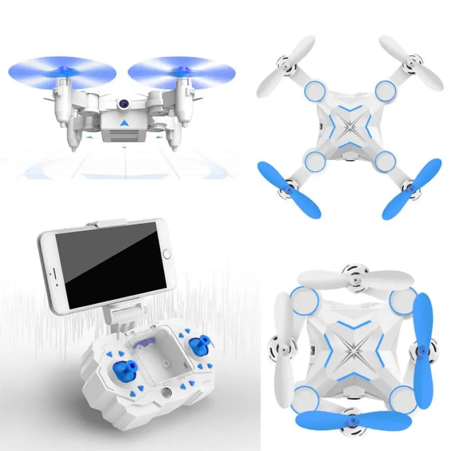 M1 Mini Foldable 2.4G 4Ch 6Axis Rc A Key Return Quadcopter Drone Hd Fpv 3Mp Headless Drone Toys 1