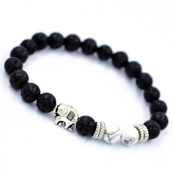 Women Men Bracelet Elephant Elastic Beaded Bracelet Tibet Charm Bracelets 1