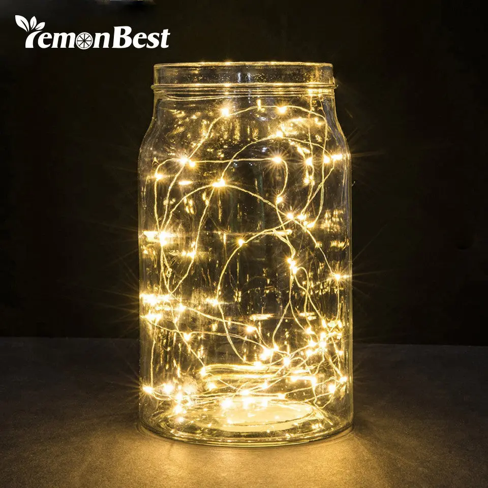 20 Leds Christmas Lights Indoor 2M String Led Copper Wire Fairy Lights For Festival Wedding Party Home Decoration Lamp 1