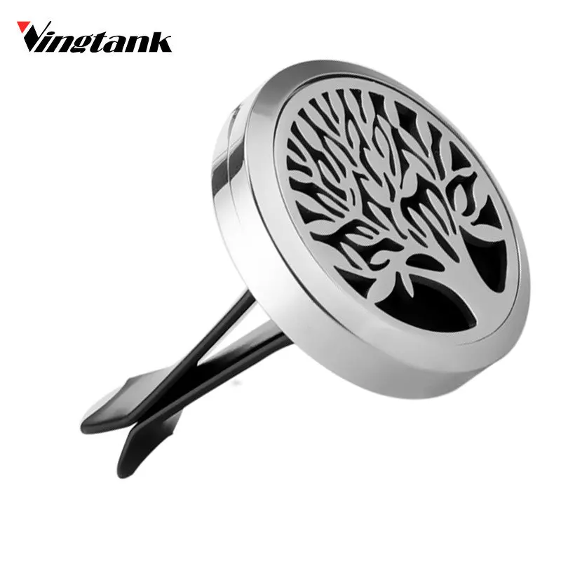 Vingtank Car Air Vent Freshener Diffuser Tree Of Life Essential Oil Fragrance Diffuser 38Mm Stainless Steel Magnet Car Perfume 1